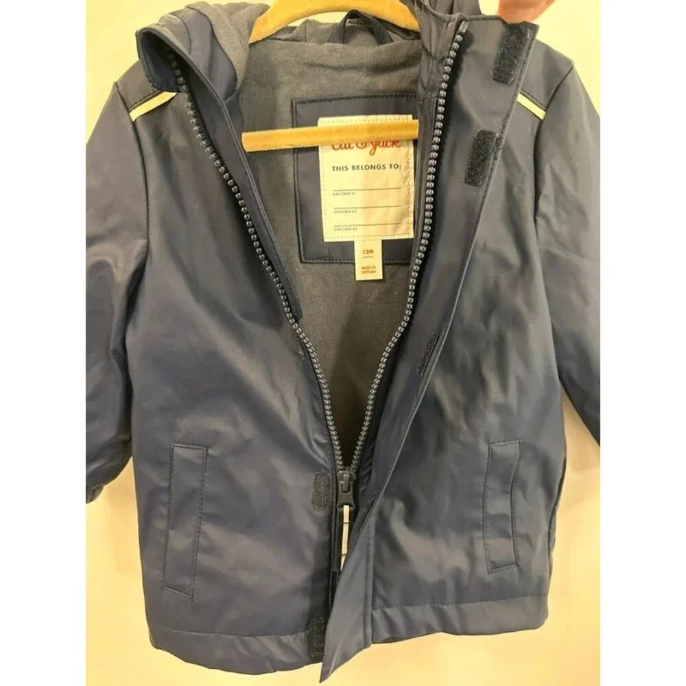Cat & Jacket 12m Navy Blue Raincoat